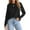 D Black, variant on DOKOTOO Women's Lightweight Pleated Sweater Fall Long Sleeve Crewneck Knit Loose Fit Sweaters