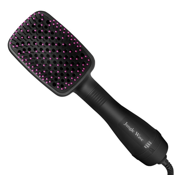 Hair Dryer Brush, Jungle Wave 2 in 1 Negative Ion Blow Dryer with Comb, Fast Drying Hot Air Brush