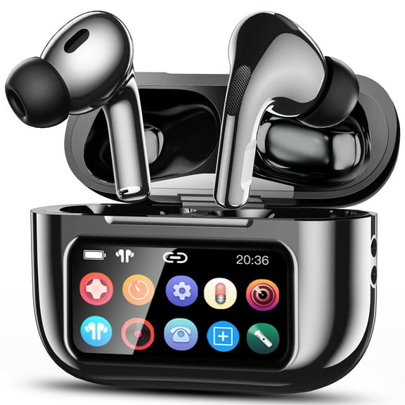 VEAT00L A9 ANC+ENC Earbuds with Smart Touch Screen,Bluetooth 5.4, HiFi Stereo Multiple EQ settings