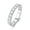 3.0mm Eternity Rings, variant on AnuClub 3mm Eternity Moissanite Wedding Band Ring, Total 2.2ct D Color Lab Diamond 18K Gold Plated Silver Ring for Women With Certificate
