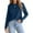 B Navy Blue, variant on DOKOTOO Women's Lightweight Pleated Sweater Fall Long Sleeve Crewneck Knit Loose Fit Sweaters