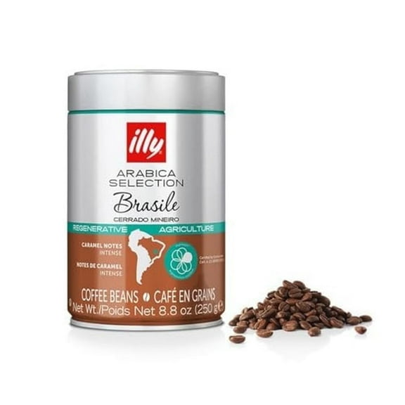 illy Whole Bean Coffee, Arabica Selections, Brasile Cerrado Mineiro, Regenerative Agriculture, 8.8 oz